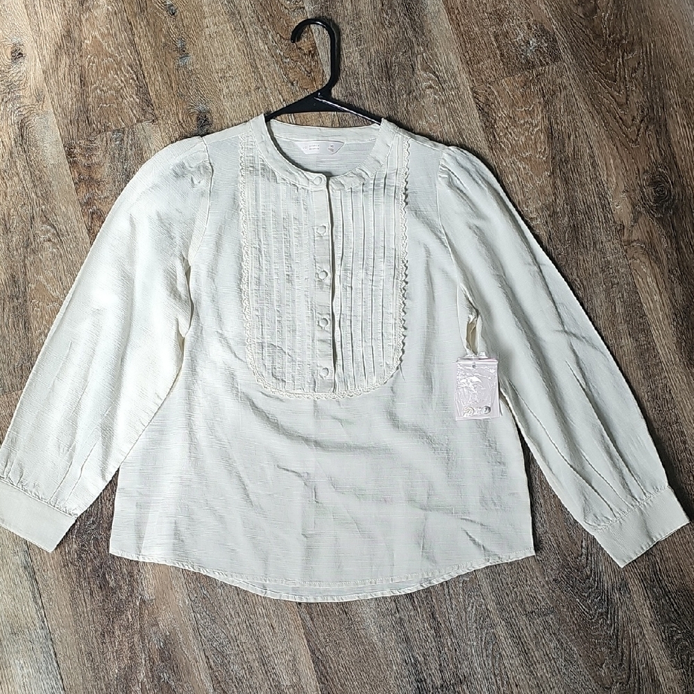 LC Lauren Conrad Cream Blouse